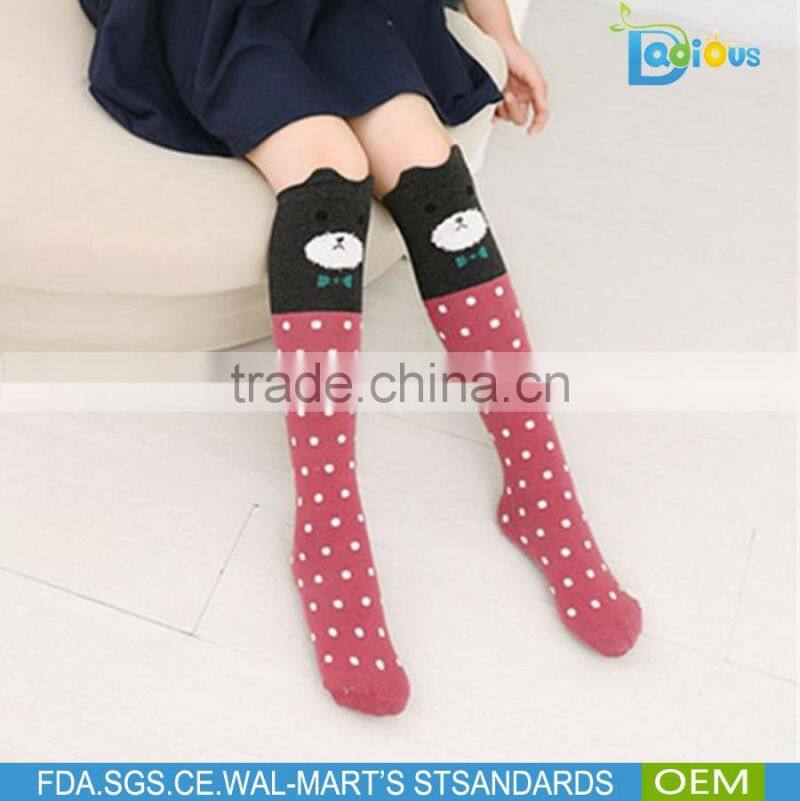 Amazon Hot Selling High Quality Child socks Kids sock wholesale Cotton Knee High Socks
