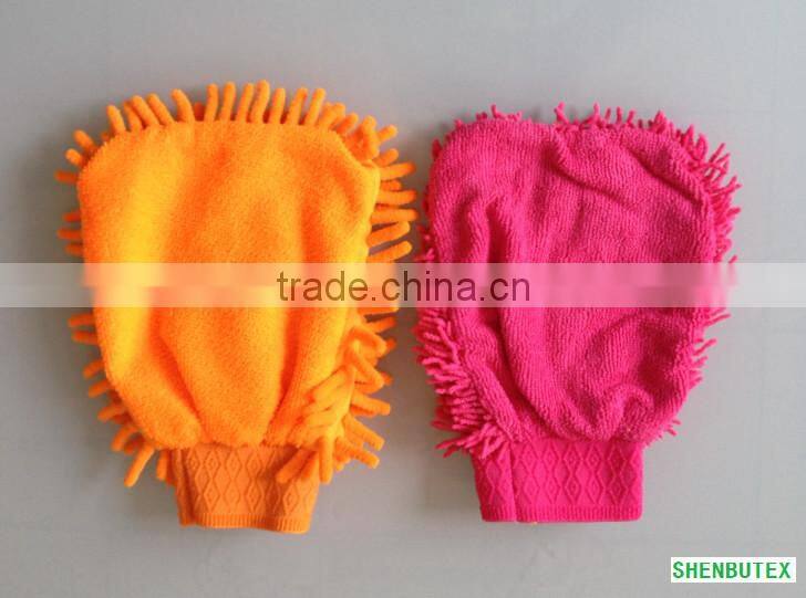 microfiber chenille mitt glove
