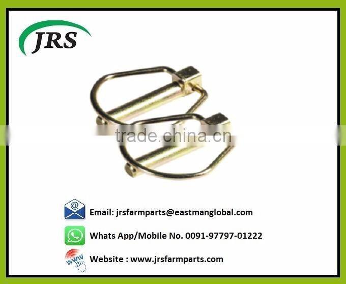 Tractor linkage parts zinc yellow lynch pin