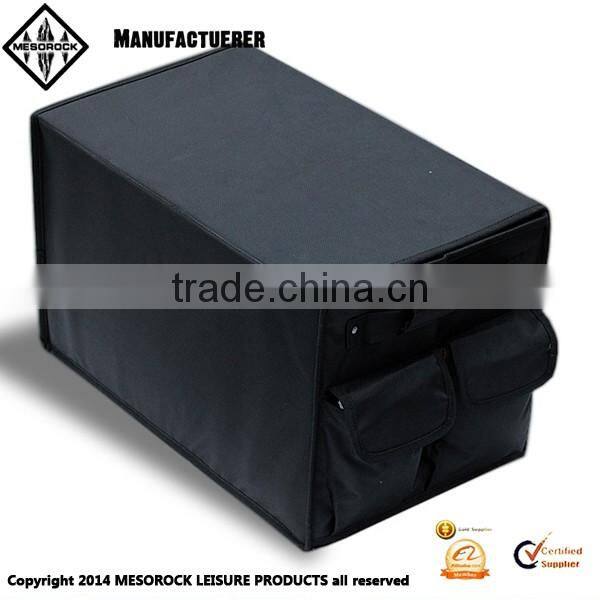 Heavy Duty Design Collapsible and Folding Backseat Organizer Black Folding Trunk Organizer