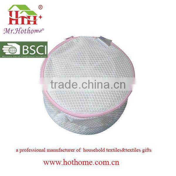 BSCI Portable folding colored mesh washable laundry bag