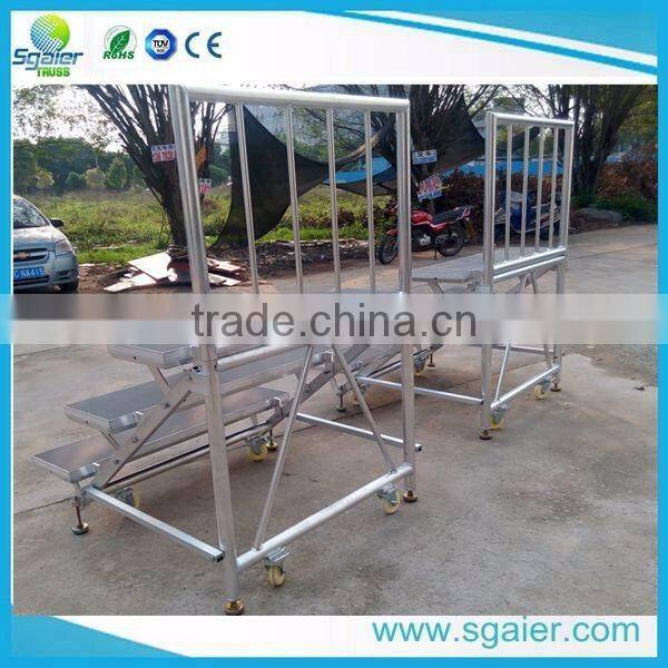 folding portable stairs choral risers