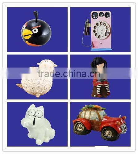 wholesale hot design cute ceramic white sheep piggy bank