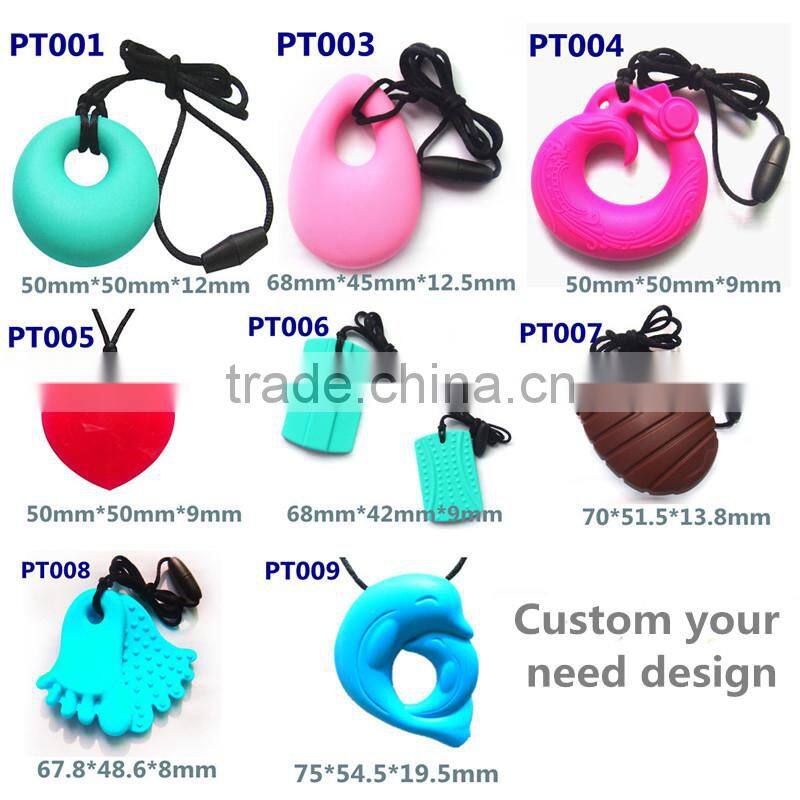 Silicone Chewable rubber pendants