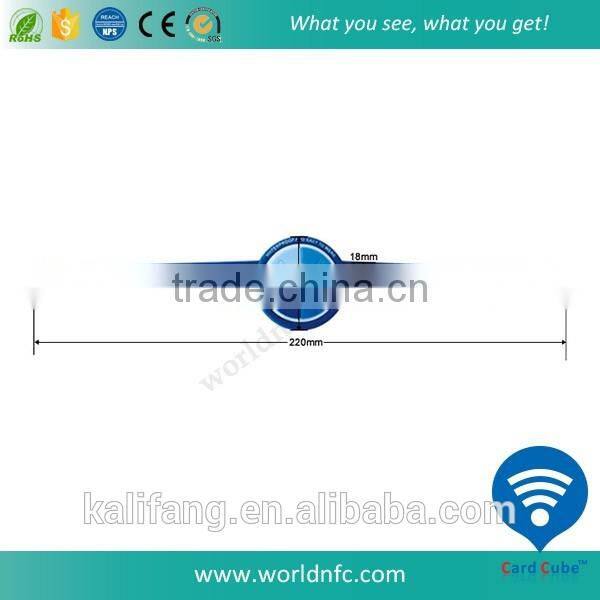 13.56MHz Passive RFID PVC Wristband for Child
