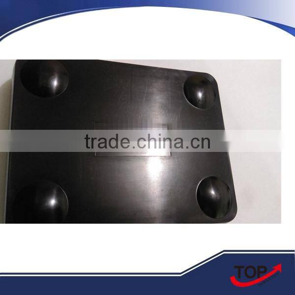 High Capacity windproof black plastic ashtray for cigar