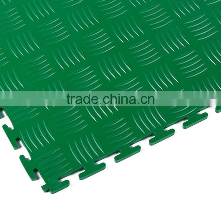 Recyclable material PVC interlocking tiles for retail shops