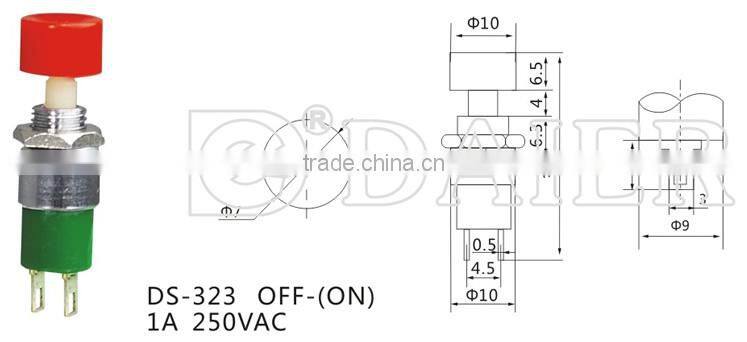 DS-323 7mm push button switch