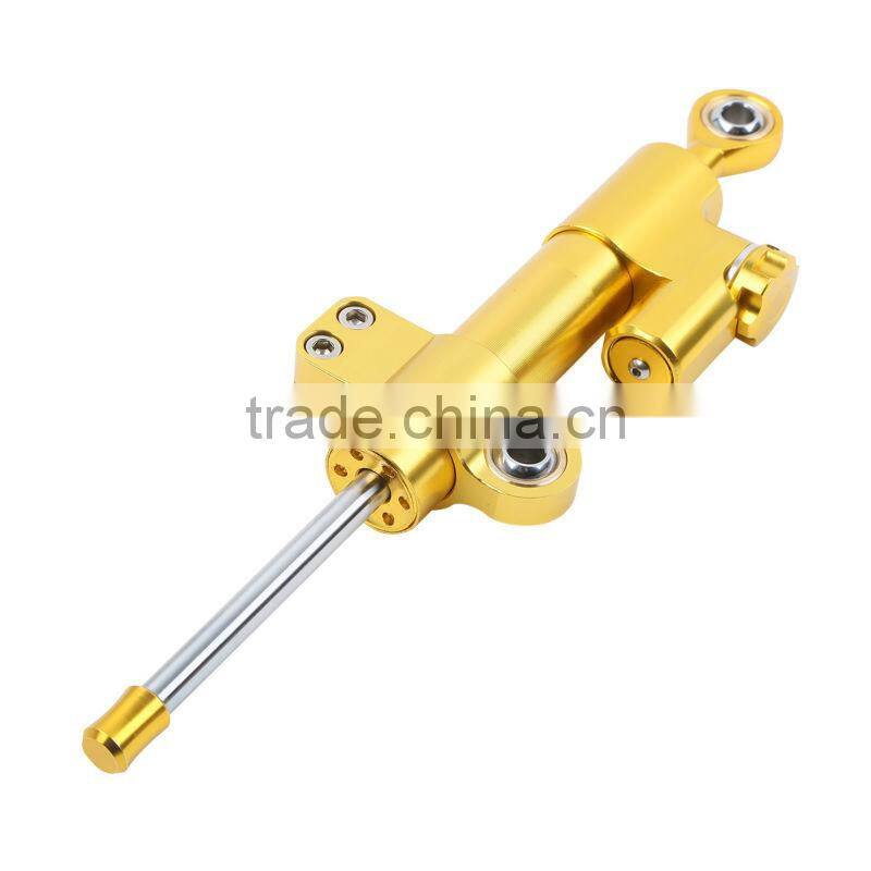 for Universial Motorcycle Adjustable Steering Damper Stabilizer Top Quality Gold