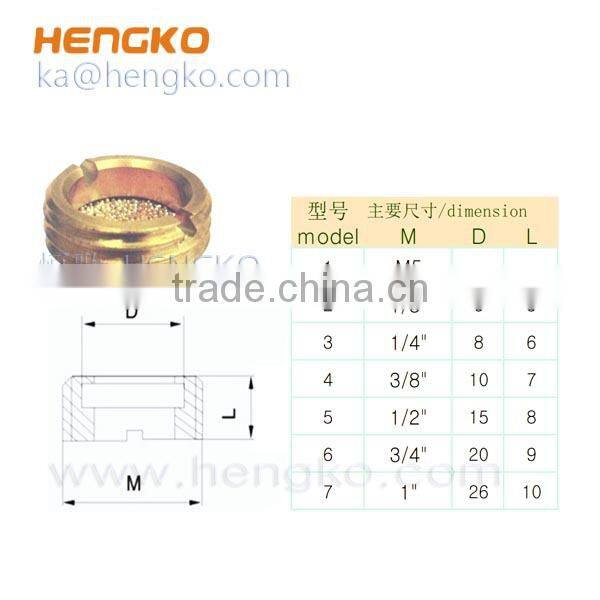 male brass air pneumatic silencer/muffler