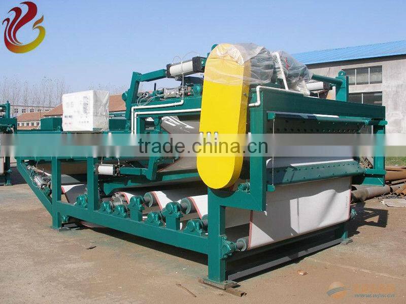 Sludge dewatering machine belt filter press