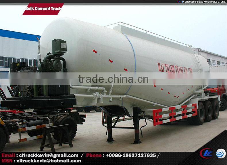 3 axles bulk concrete tanker trailer