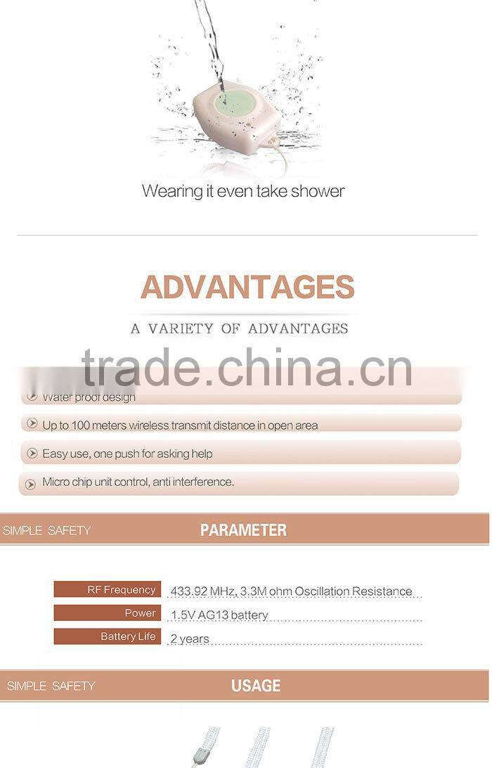 emergency panic button/wireless panic button/auto dialer with panic button