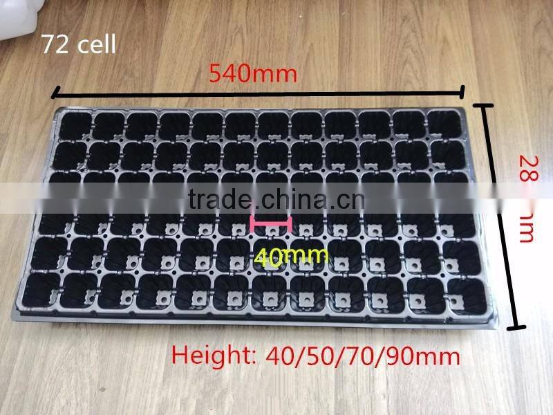 72 cell plug tray, 540*280mm, 70mm depth