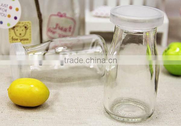 2015 mini glass milk bottles wholesale bottles