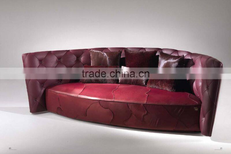 Italy Fashion Design Comfortable Living Room Secional Sofa Set/ Modern 3 Seats Handmade Fabric Upholstery Sofa Couch