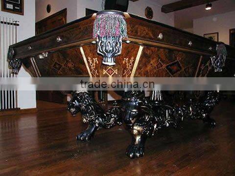 Classical Antique carving wooden pool table, snooker table,billiards,MOQ:1PCS(B68002)