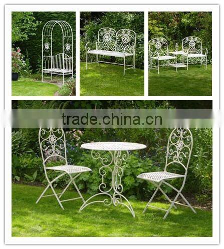 Wrought iron 2 seater bench