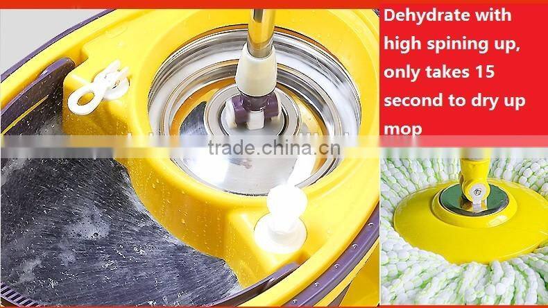 360 spin mop to easy portable with wheels