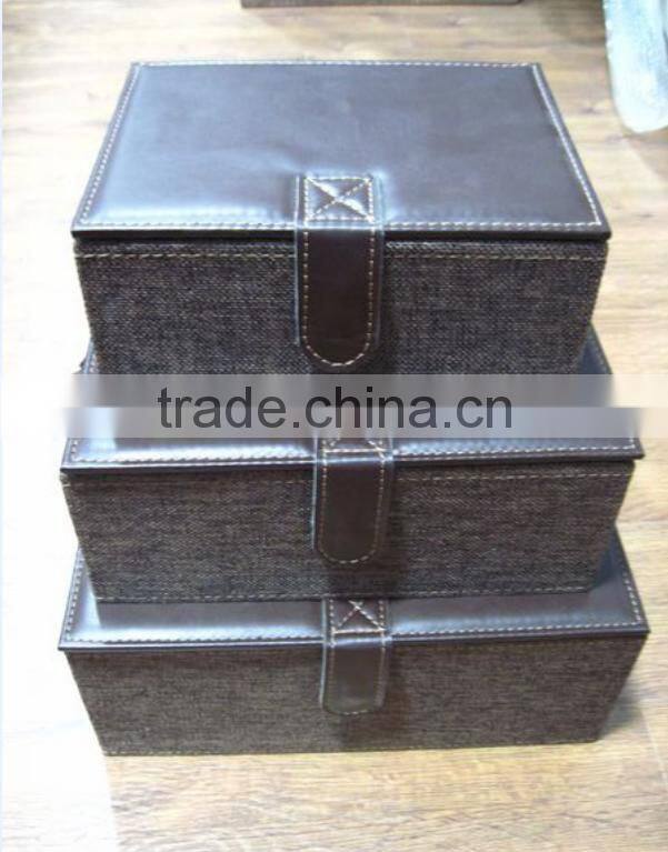 Leather Closet Storage Organizer Box for Clothing and Shoes