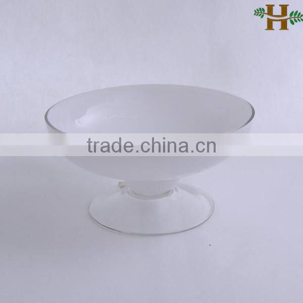 Hand blown footed glass bowls, Wholesale glass ornaments
