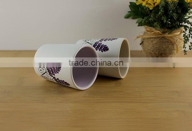 cheap votive customized print wedding decorative porcelain candle jars ceramic pillar tea light outdoor candle holders