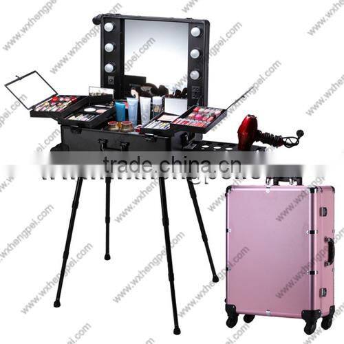 cosmetics case /trolley case /Large cosmetic case with lamps
