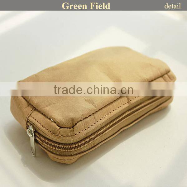 High qualtily craft paper cell phone bag,wash paper cell phone bag