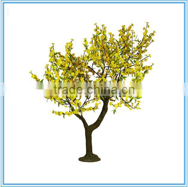 Artificial fiberglass winter jasmine tree with lights