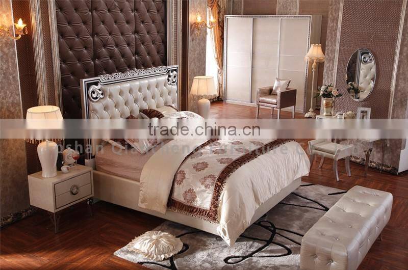 Modern metal frame bed end stool