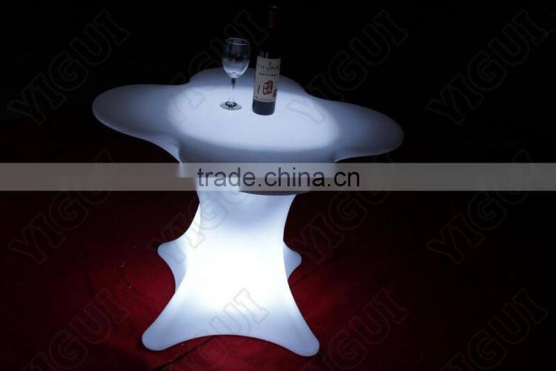 Outdoor Rechargeable bar table /led nightclub coffee table/rgb led coffee table