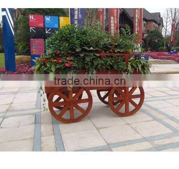 Arlau outdoor wood flower pot planter
