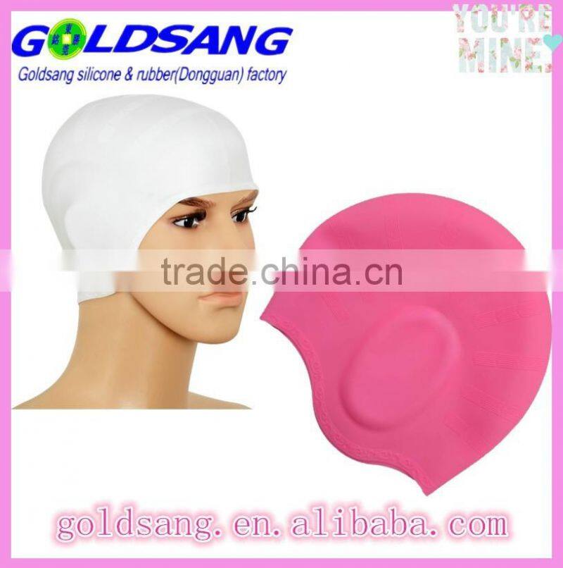 Silicone Swim Caps with Comfort Ear Pockets - Unisex for Men and Women Including Long Hair Swimmers