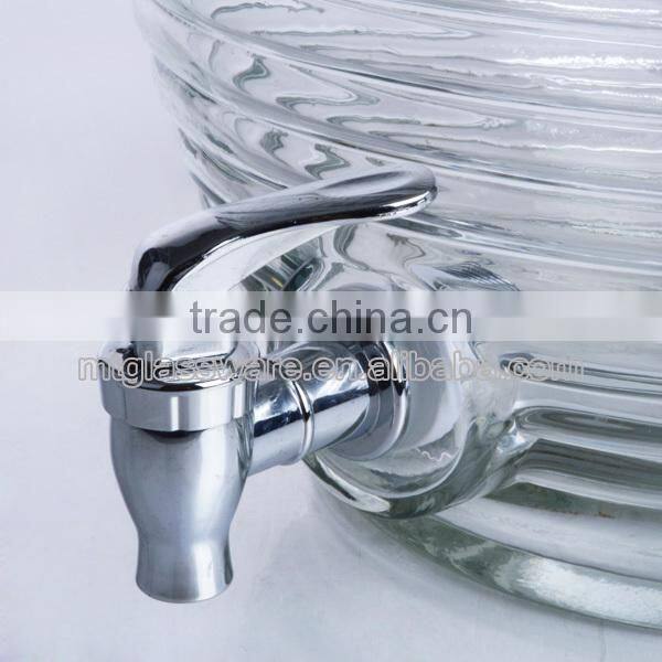 Machine made commercial magic glass drink water dispenser with silver tap