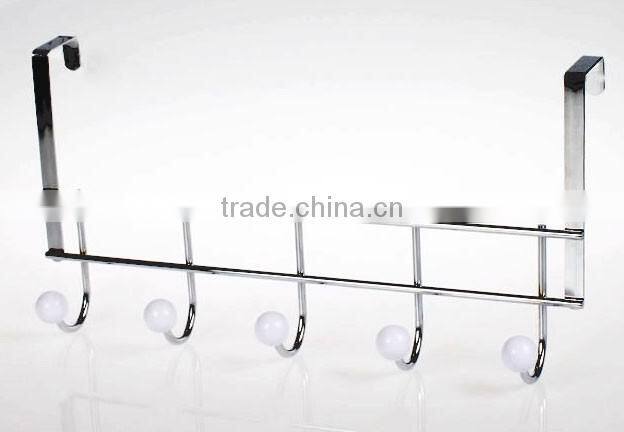 Sliver Metal Wire Plastic Beads 5 Doorback Hook