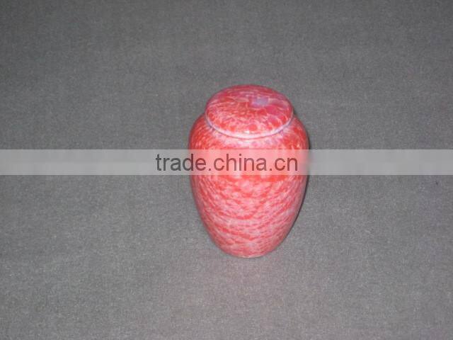 Chinese small glazed ceramic urns for ashes