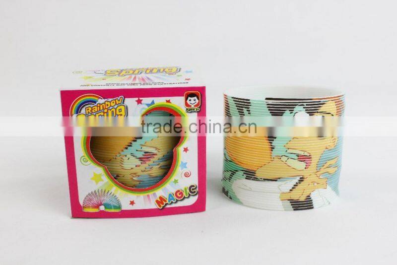 wholesale colorful magic rainbow spring toys/hot sale magic rainbow circle