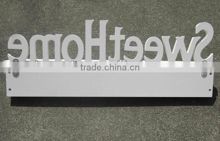 With Hooks Wood Wall Mounted Shelving