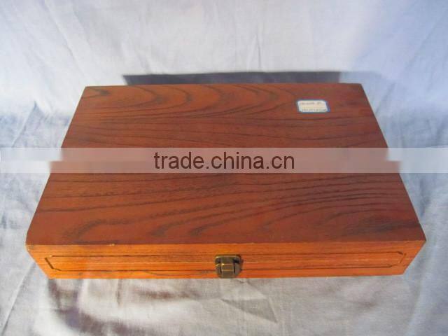 wooden box with antique latch