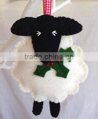 alibaba express hot sale high quality new products wholesale alibaba eco handmade felt black sheep plush toy made in china