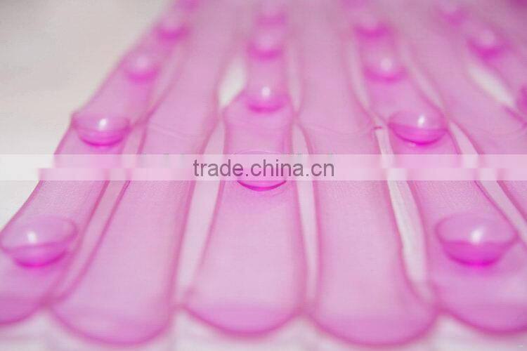 Fashionable professional anti slip pvc gridding bottom bath mat