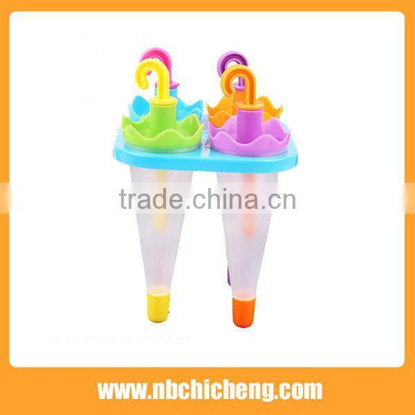 Plastic Umbrella shape Ice Lolly Mould / Ice Cream Mould