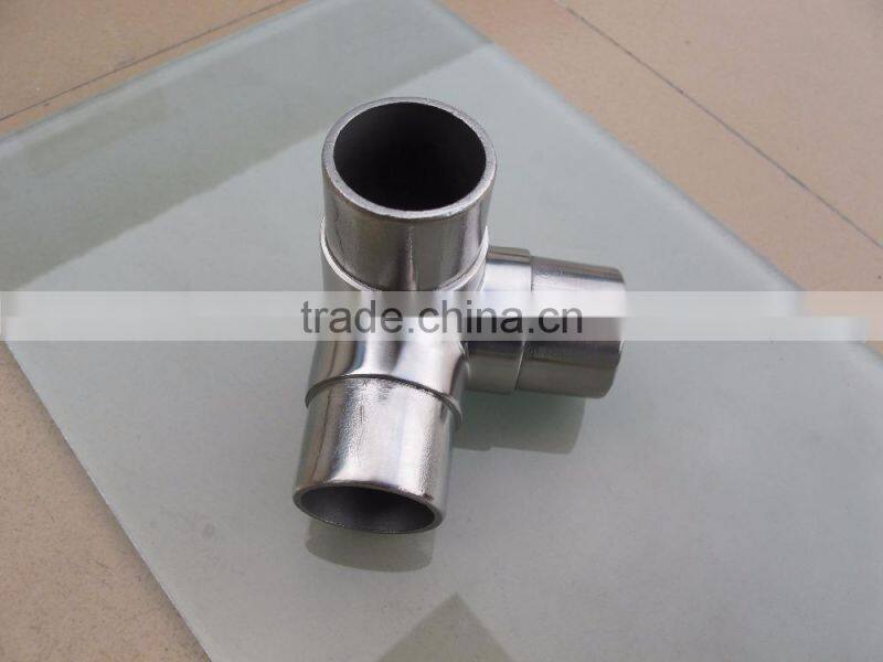 Stainless steel 3 way pipe connector