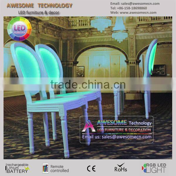 Luxurious Event lounge Furniture Glow hotel chairs for sale