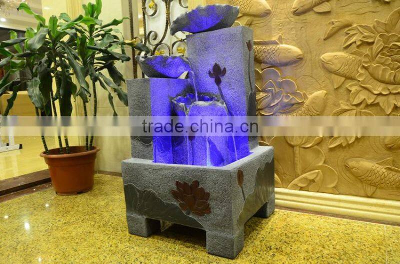 Decorative indoor or outdoor water fountain resin pot indoor water fountain