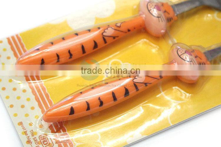 Cartoon Tiger Pattern Handle Stainless Steel Cutlery