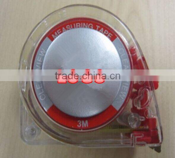 High quality Transparent case Tape measure / Measuring Tape / Measure Tape