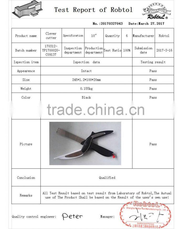 2 in 1 Kitchen Clever Scissors Shears Multi Function Clever Cutter Food Choppers Smart Knife Board Vegetable Slicer