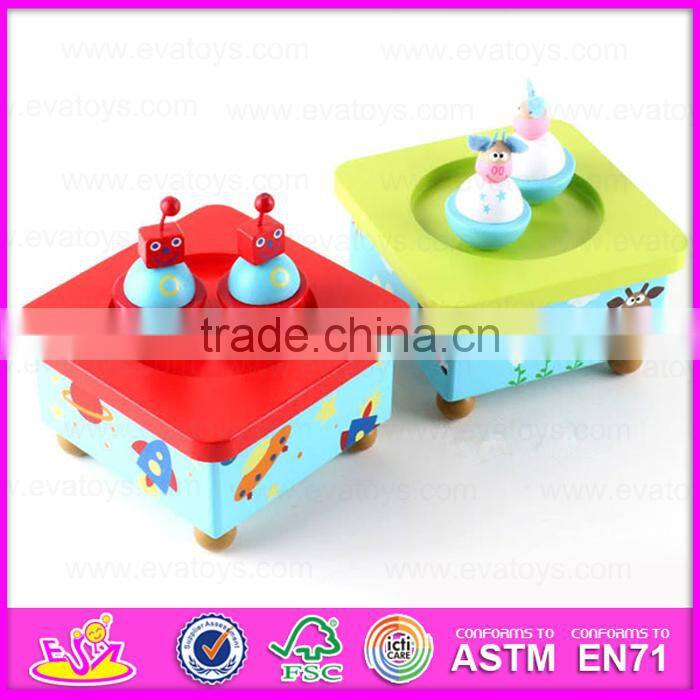Customize promotion gift baby wooden music box movements W07B025-S
