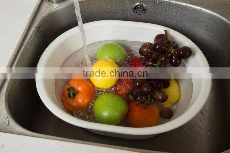 Silicone folding pots vegetables wash basin foldable bowl Camping tools